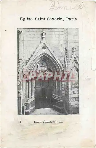 Cartes postales Eglise Saint Severin Paris Porte Saint Martin