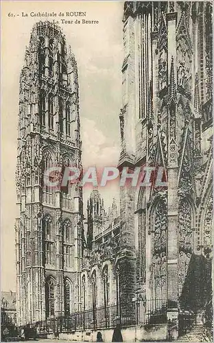 Ansichtskarte AK La Cathedrale de Rouen La Tour de Beurre