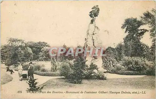 Cartes postales Vichy Parc des Bourins Monument de l'Aviateur Gilbert