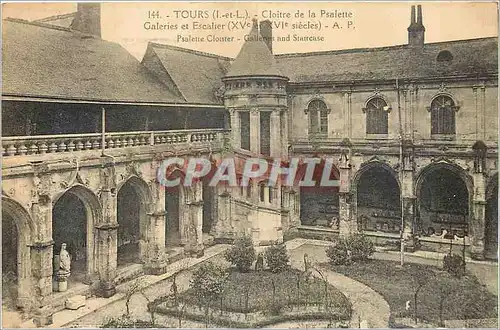 Ansichtskarte AK Tours L et L Cloitre de la Psalette Galeries et Escalier