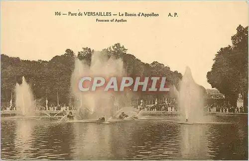 Cartes postales Parc de Versailles Le Bassin d'Appollon