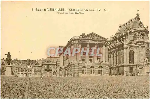 Cartes postales Palais de Versailles Chapelle et Aile Louis XV