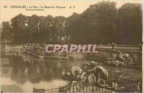 Cartes postales Versailles Le Parc Le Bassin de Neptune