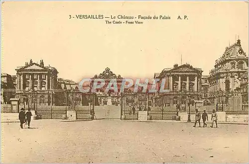 Ansichtskarte AK Versailles Le Chateau Facade du Palais