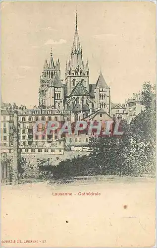 Cartes postales Lausanne Cathedrale