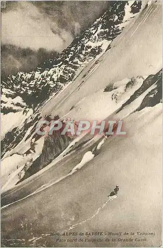 Ansichtskarte AK Alpes de Savoie Massif de la Vanoise Face nord de l'Aiguille de la Grande Casse