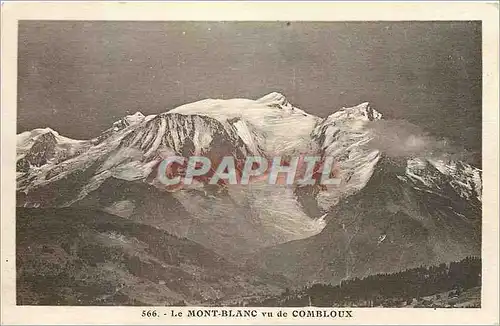 Cartes postales Le Mont Blanc vu de Combloux