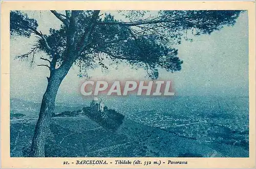 Cartes postales Barcelona Tibidabo Panorama