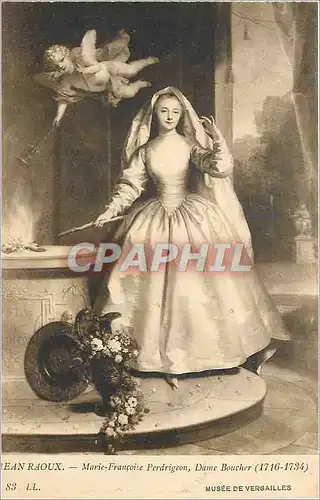 Cartes postales Jean Raoux Marie Francoise Perdrigeon Dame Boucher Musee de Versailles