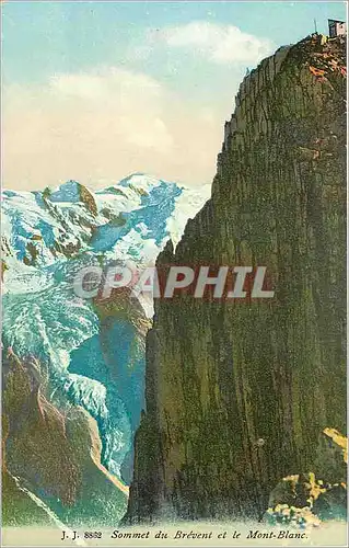 Cartes postales Sommet du Brevent et le Mont Blanc