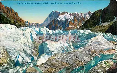 Cartes postales Chamonix Mont Blanc Les Seracs Mer de Glace