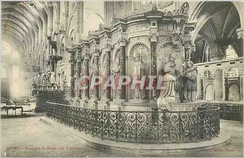 Cartes postales Reims Basilique St Remi Le Tombeau