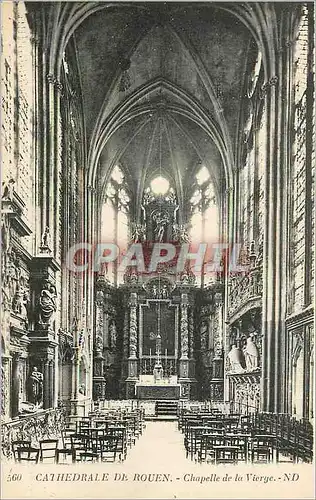 Cartes postales Cathedrale de Rouen Chapelle de la Vierge