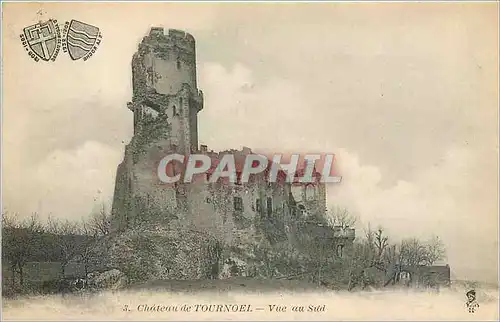 Cartes postales Chateau de Tournoel Vue au Sud
