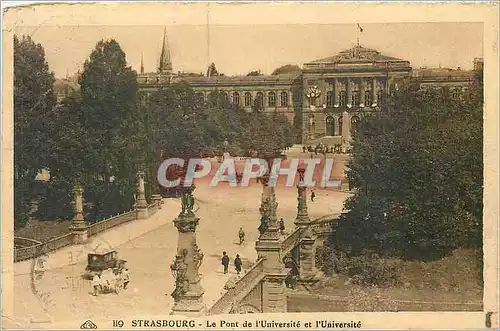 Ansichtskarte AK Strasbourg Le Pont de l'Universite et l'Universite