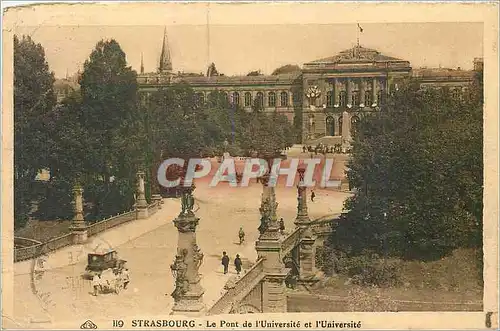 Cartes postales Strasbourg Le Pont de l'Universite et l'Universite