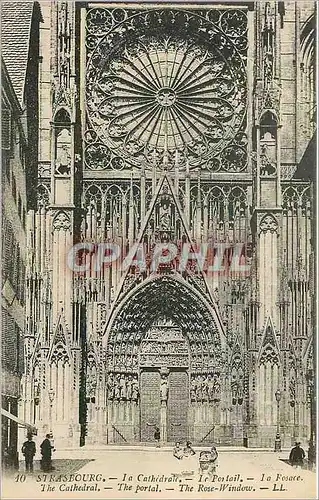 Cartes postales Strasbourg La Cathedrale Le Portail