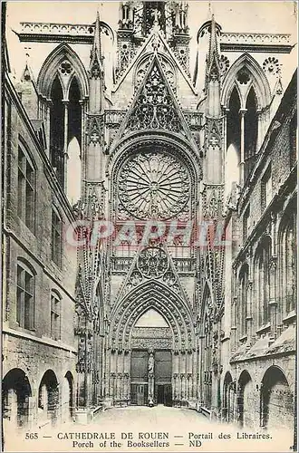 Cartes postales Cathedrale de Rouen Portail des Libraires