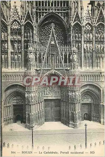 Cartes postales Rouen La Cathedrale