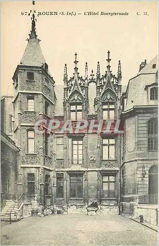 Cartes postales Rouen S Inf L'Hotel Bourgteroude