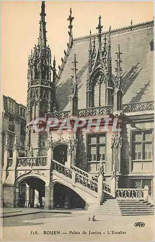 Cartes postales Rouen Palais de Justice L'Escalier