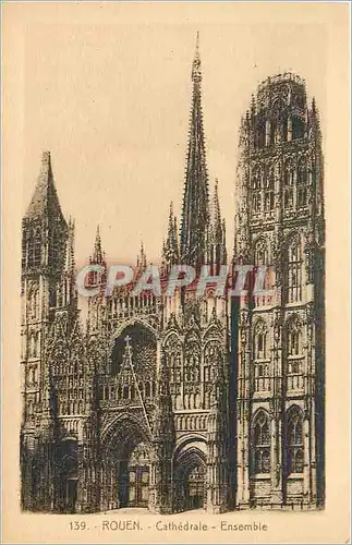 Cartes postales Rouen Cathedrale Ensemble