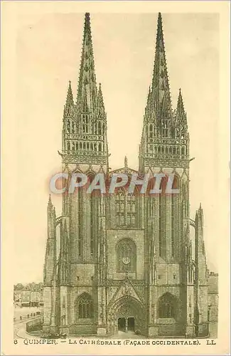 Cartes postales Quimper La Cathedrale