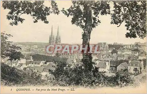 Ansichtskarte AK Quimper Vue prise du Mont Frugy