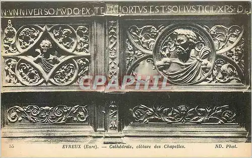 Cartes postales Evreux Eure Cathedrale Cloture des Chapelles