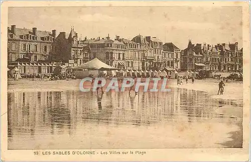 Cartes postales Les Sables d'Olonne Les Villas sur la Plage