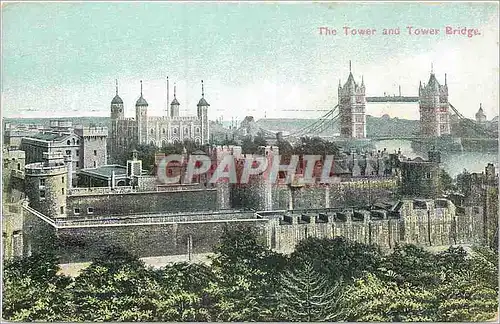 Cartes postales The Tower and Tower Bridge