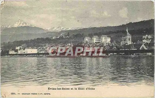 Cartes postales Evian les Bains et la Dent d'Oche