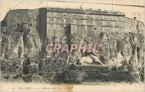 Cartes postales Belfort Le Chateau et le Lion