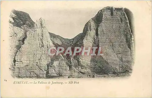 Cartes postales Etretat La Valleuse de Jambourg