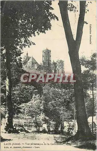 Cartes postales Laon Aisne Vue pittoresque de la Cathedrale