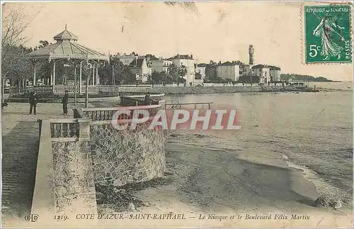 Ansichtskarte AK Cote d'Azur Saint Raphael Le Kiosque et le Boulevard Felix Martin