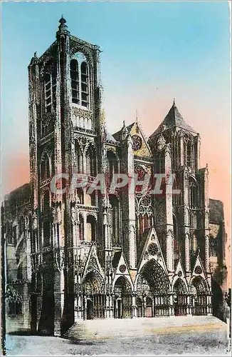 Cartes postales Bourges Cher Facade de la Cathedrale