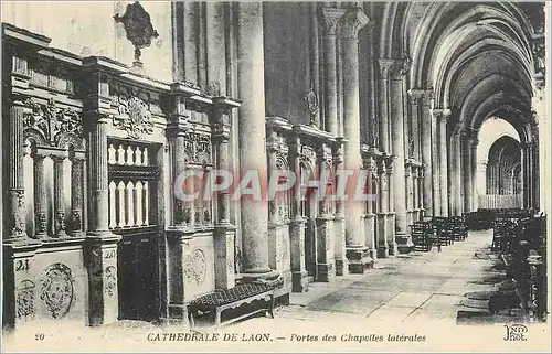 Ansichtskarte AK Cathedrale de Laon Porte des Chapelles laterales