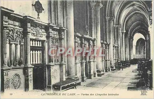 Cartes postales Cathedrale de Laon Porte des Chapelles laterales