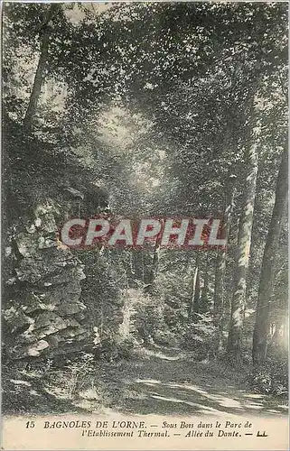Ansichtskarte AK Bagnoles de l'Orne Sous bous dans le Parc de l'Etablissement Thermal