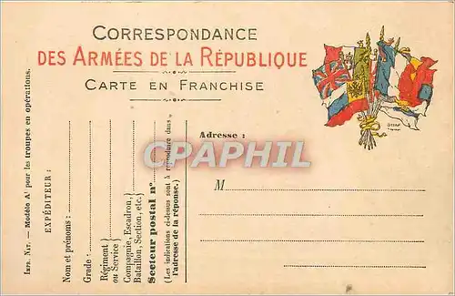 Carte Franchise Militaire