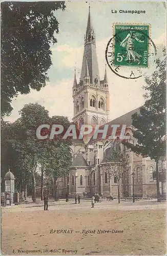 Cartes postales Epernay Eglie Notre Dame