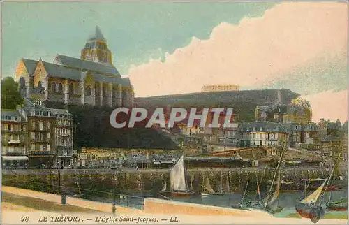 Cartes postales Le Treport L'Eglise Saint Jacques