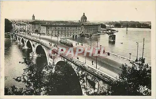 Cartes postales Toulouse Vue plongeante sur le Pont Neuf et l'Hotel Dieu