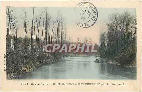 Cartes postales La Tour de Marne De Champigny a Chennevieres par la rive gauche