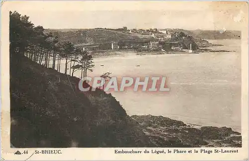 Cartes postales St Brieuc Embouchere du Legue Le Phare et la Plage St Laurent