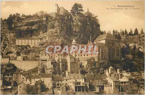 Cartes postales Rocamadour Les Sanctuaires sous le Rocher