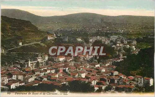 Cartes postales Panorama de Royat et de Clermont