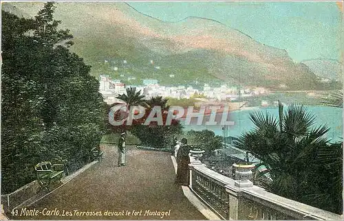 Cartes postales Monte Carlo Les Terrasses devant le Fort Montagel