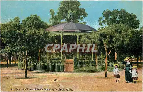 Ansichtskarte AK Nice Le Kiosque de la Musique dans le Jardin Public